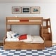 preview thumbnail 21 of 30, Max and Lily Modern Farmhouse Twin Over Full Bunk Bed With Staircase and Trundle