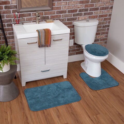 Mohawk Home Cascade Bath Rug Set with Toilet Lid Cover