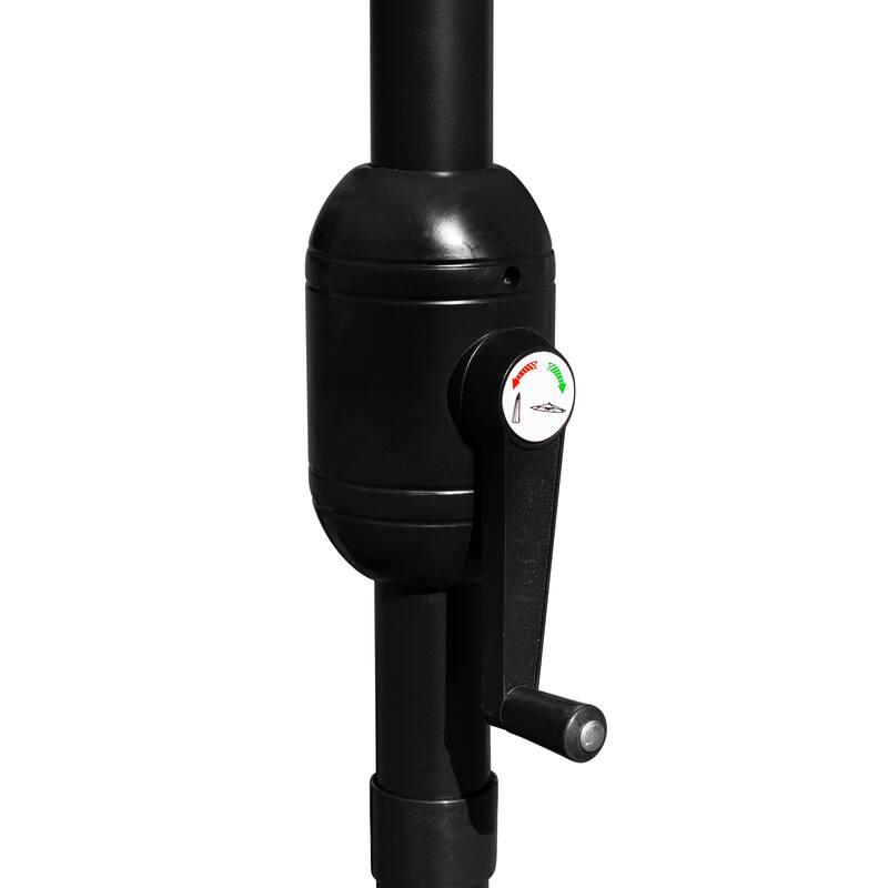 9 FT Round Umbrella - 1.5" Diameter Aluminum Pole - Crank and Tilt Function