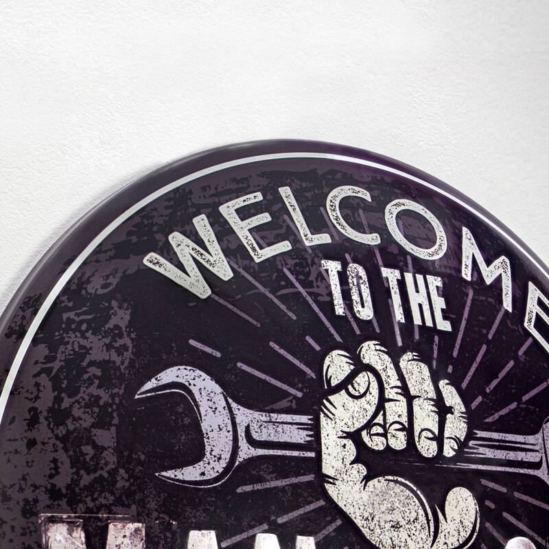 Man Cave Dome Shaped Metal Sign Wall Decor