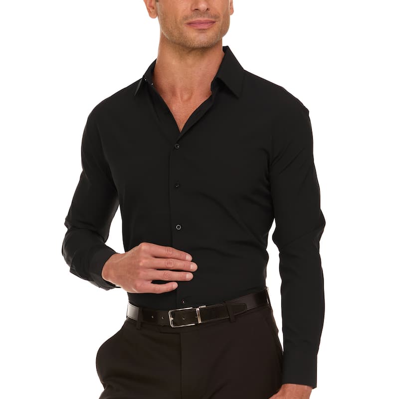 Nautica Men's Wrinkle-Resistant Performance Dress Shirt - Slim Fit