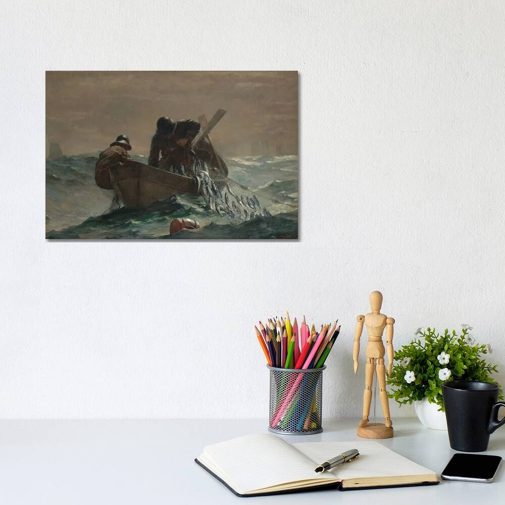 iCanvas "The Herring Net" by Winslow Homer Canvas Print