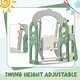 preview thumbnail 25 of 65, 5 in 1 Toddler Slide and Swing Set - Indoor & Outdoor Kids Playground Climber with Telescope - 71.6'' L x 56.3'' W x 45.2'' H