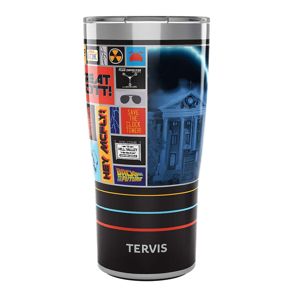 Tervis Traveler Back to the Future Triple Walled Insulated Travel Tumbler, Stainless Steel