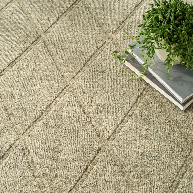 Nourison Wool Haven Indoor only Diamond Wool Area Rug