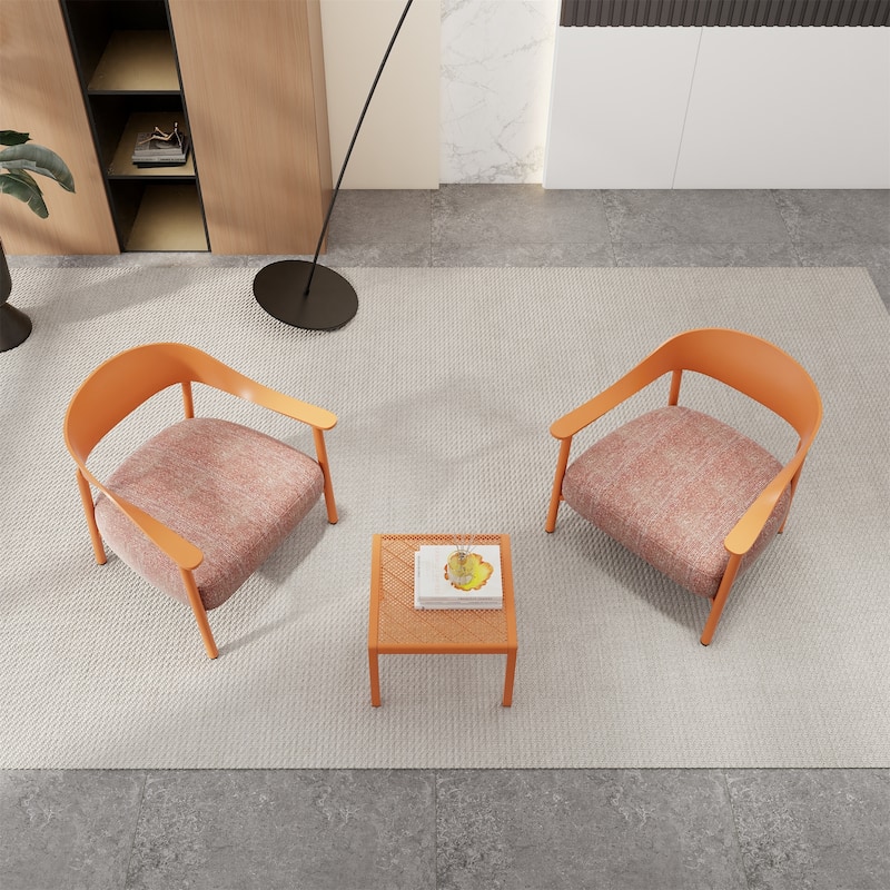 Modern 2-Piece Accent Chair & Coffee Table Set