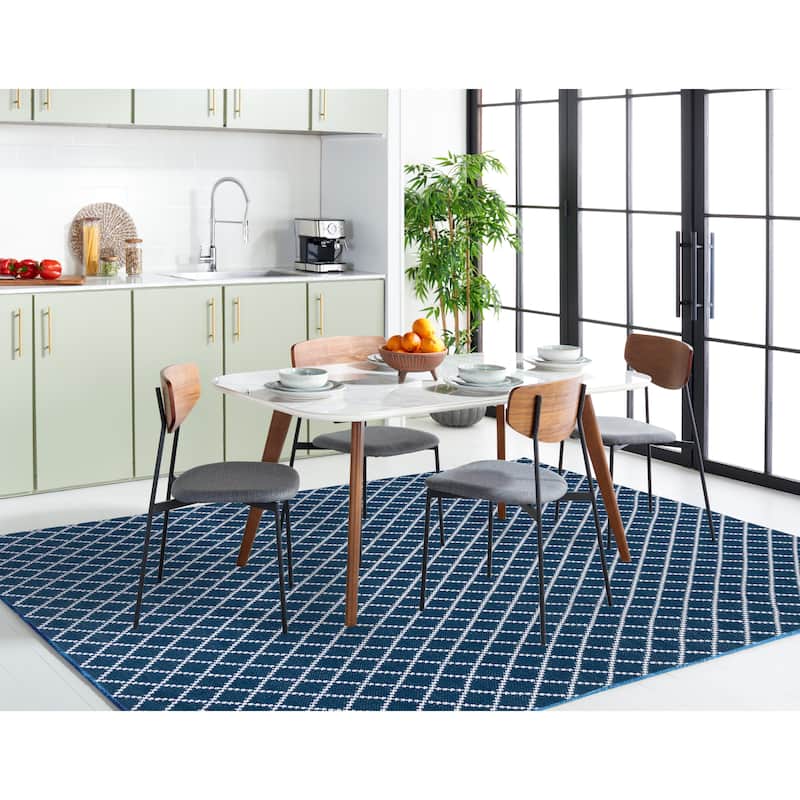 SAFAVIEH Handmade Flatweave Montauk Rhonwen Trellis Cotton Rug