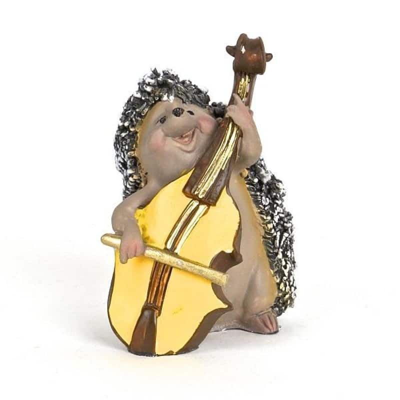 Hedgehog Playing The Cello Figurine