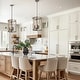 preview thumbnail 3 of 20, Modern Farmhouse Cylinder Pendant Light Wood Grain Island Light for Kitchen Island Dining Room D12"xH18" - 3-Light