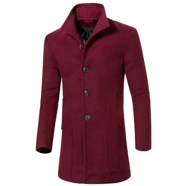 Men S Trench Coat Long Wool Blend Slim Fit Jacket Overcoat On Sale Overstock 31152685 Mens fashion summer outfits trendy mens fashion mens fashion wear big men fashion stylish mens outfits moda fashion men's fashion 👌 simplicity! usd