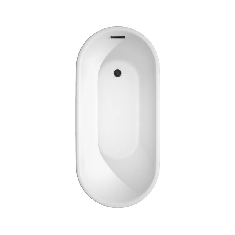 Wyndham Collection Ursula 59" Free Standing Acrylic Soaking Tub with