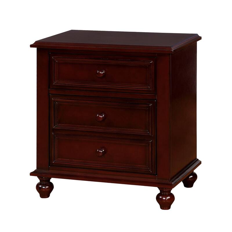 Wooden Night Stand With 3 Drawers, Dark Brown Bed Bath & Beyond