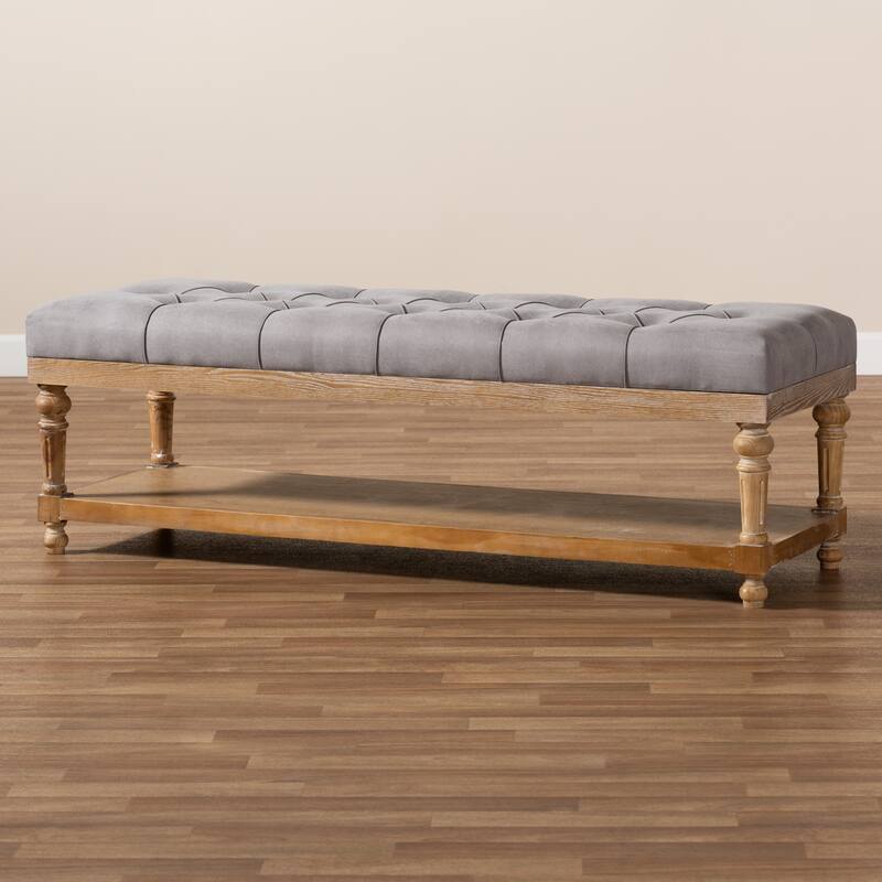 The Gray Barn Windy Ridge Modern and Rustic Storage Bench
