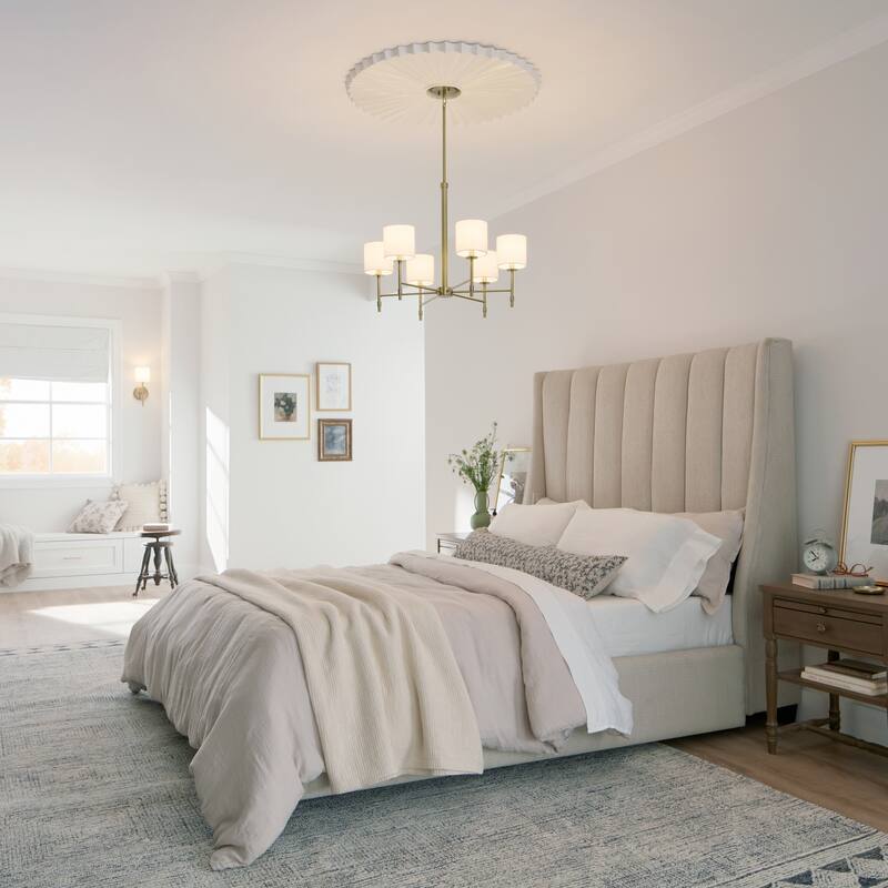Kichler Lighting Ali 6-Light Brushed Natural Brass Chandelier