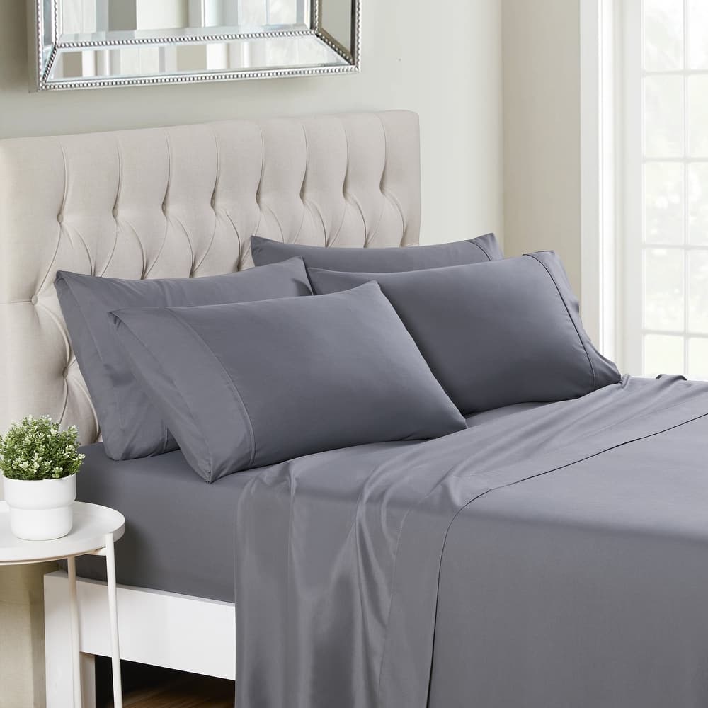 Sweet Home Collection 6 Piece Sheet Set, Deluxe Ultra Soft 1500 Series, Double Brushed Microfiber