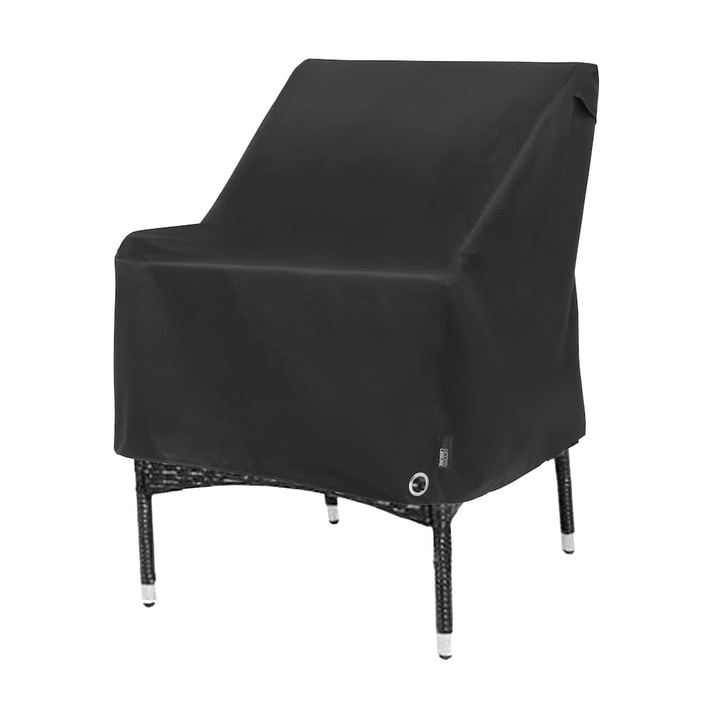 Modern Leisure® Garrison Black Diamond Patio Swivel/Lounge Chair Cover, Waterproof, 37.5"L x 39.25"W x 38.5"H, Black