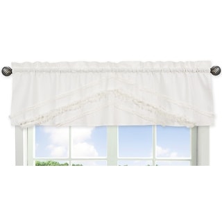 Ivory Boho Bohemian Collection Window Curtain Valance - Neutral Solid ...