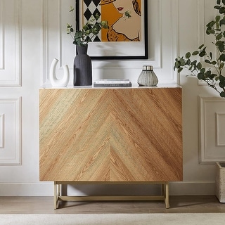 Roomfitters Media Console Cabinet/TV Stand/Side Board in a Natural Oak Pattern - 39" - 39 inches