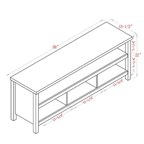 White 60-in TV Stand for TVs - Bed Bath & Beyond - 31727488