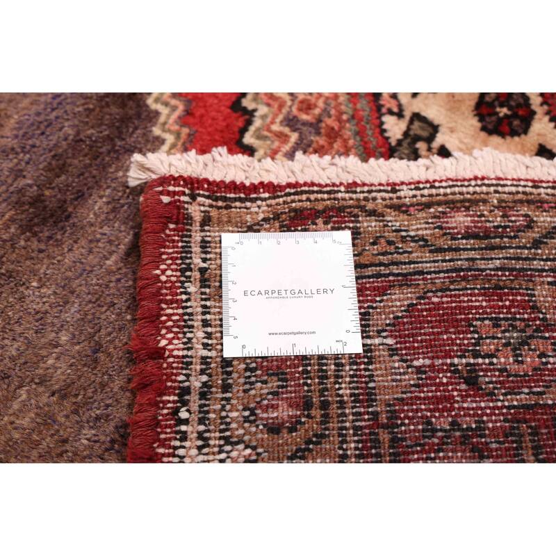 ECARPETGALLERY Hand-knotted Konya Anatolian Grey, Red Wool Rug - 4'4 x 9'0