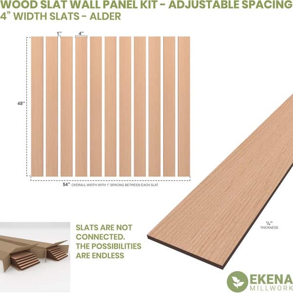 Adjustable Wood Slat Wall Panel Kit Slats On Sale Bed Bath & Beyond