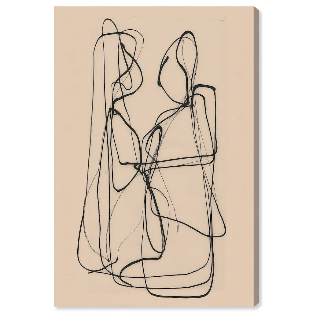 Embrace of Lines I Canvas by Art Remedy, Gallery Wrapped