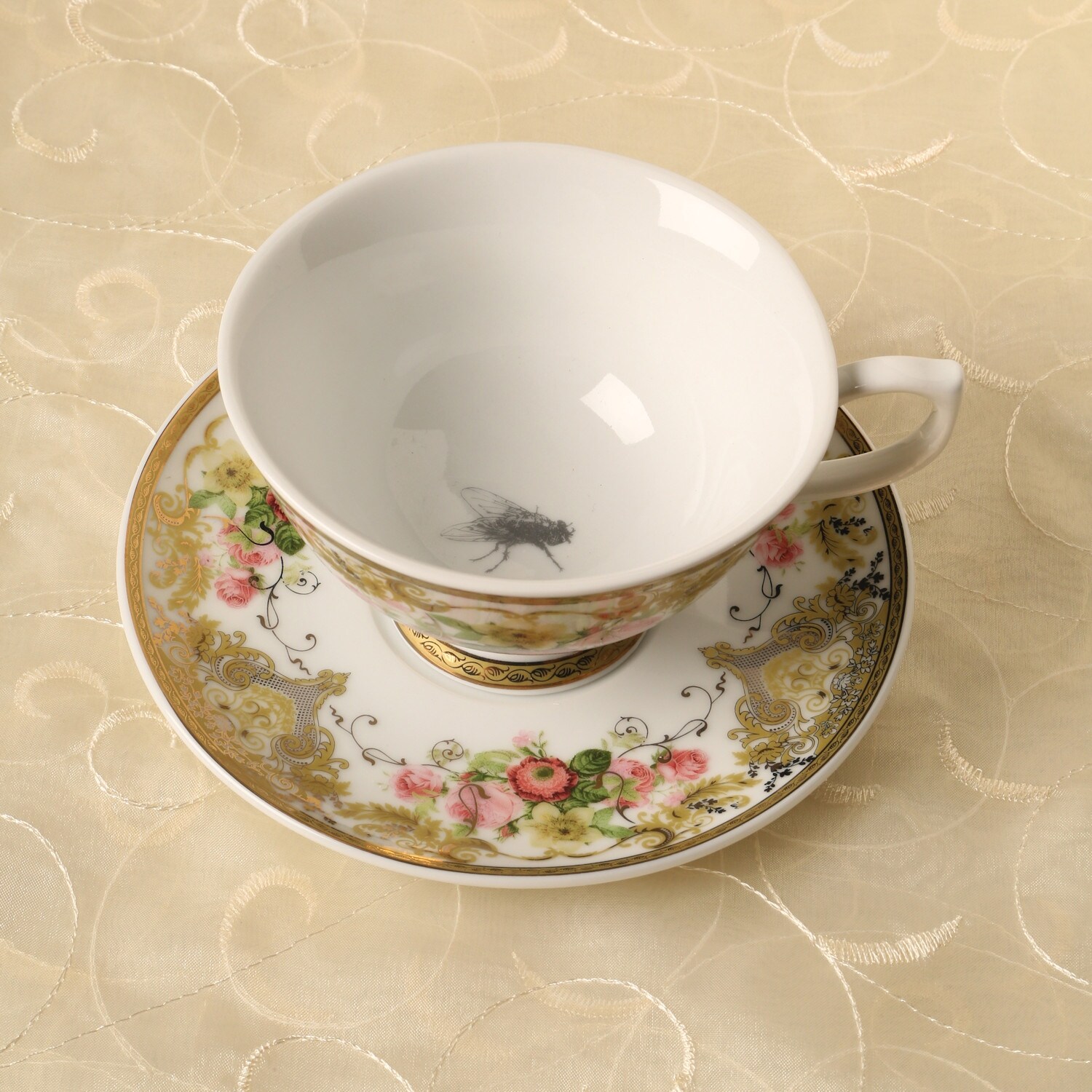 Shop Victorian Trading Fly In My Teacup Tea Set Floral Porcelain