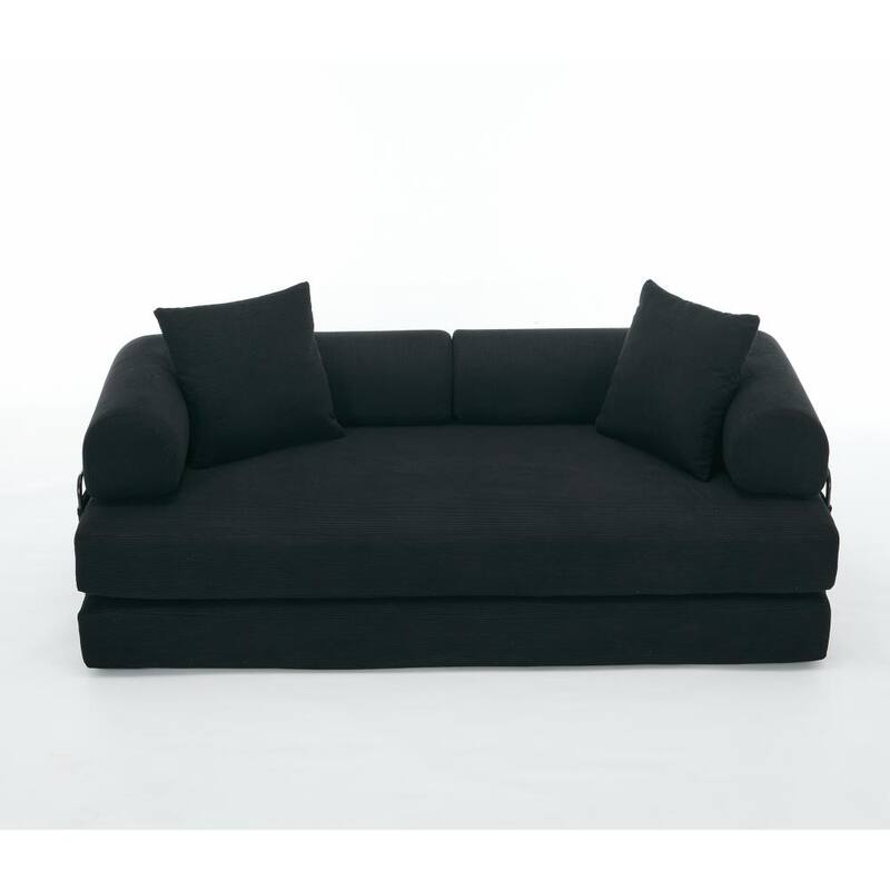 78.5" 4-in-1 Folding Convertible Out King Size Sleeper Sofa Bed