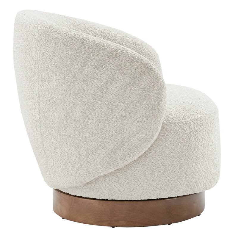 Spruce & Spring Ariel Upholstered Swivel Accent Chair Fabric