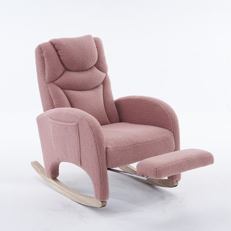 Teddy Rocking Chair With Adjustable Footrest