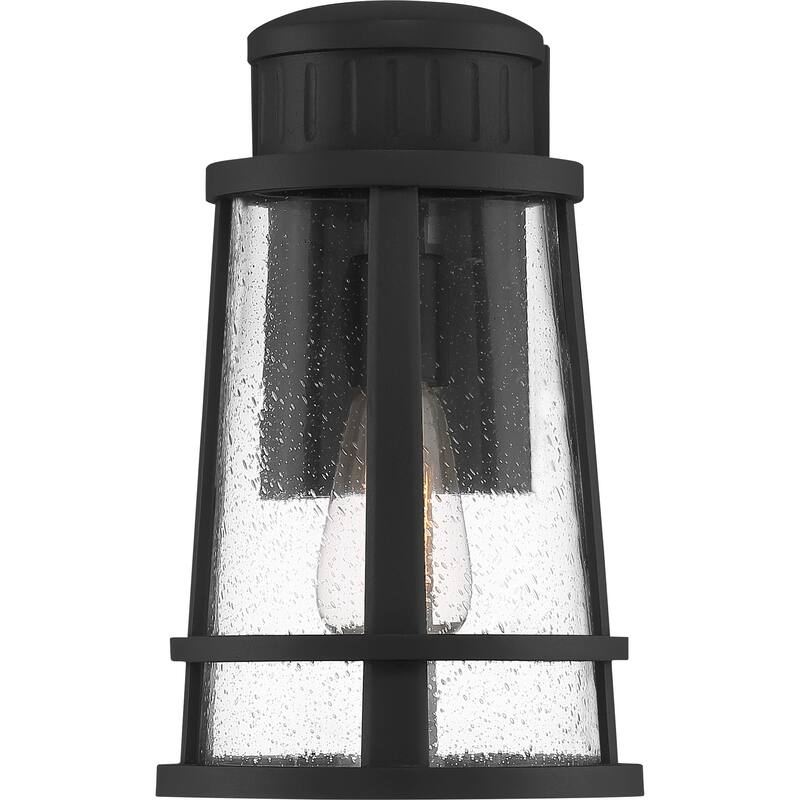 Dunham 1-Light Outdoor Lantern in Earth Black
