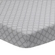 preview thumbnail 1 of 3, Lambs & Ivy Signature Gray Diamond Medallion Organic Cotton Fitted Crib Sheet