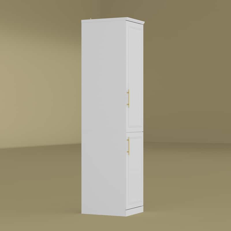 74.8"H Modular Armoire&Wardrobe Storage Closet Cabinet Organizer White