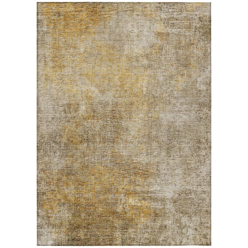 HomeRoots Abstract Transitional Rectangle Outdoor Rug