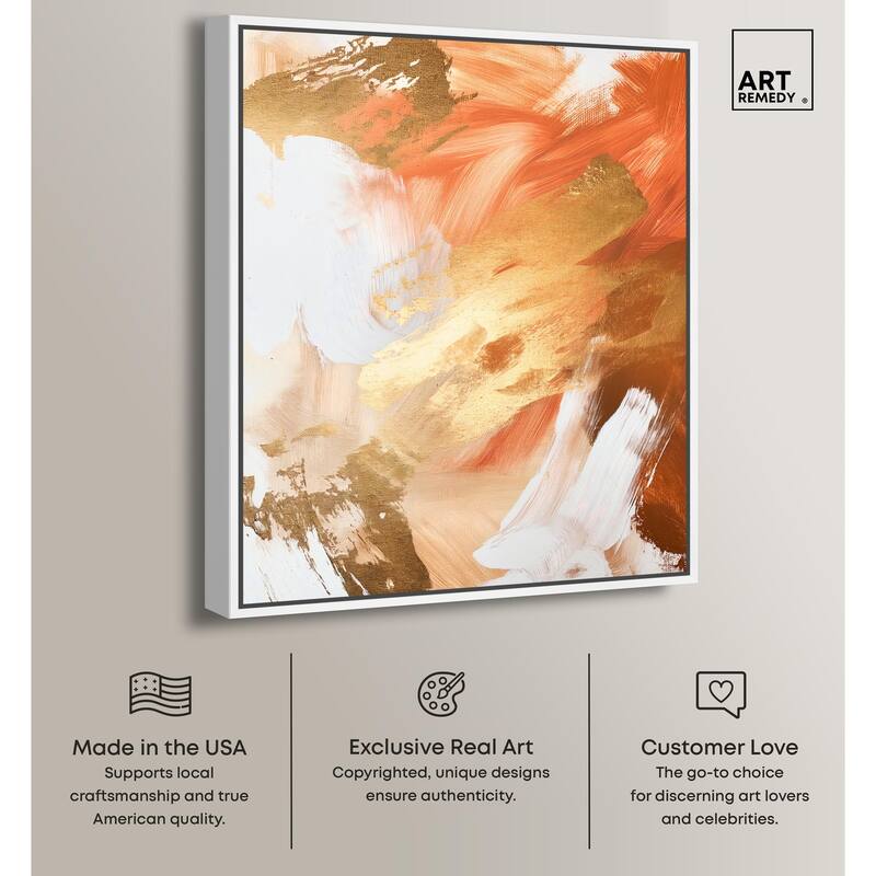 Golden Yellow Citrus Burst II Canvas by Art Remedy