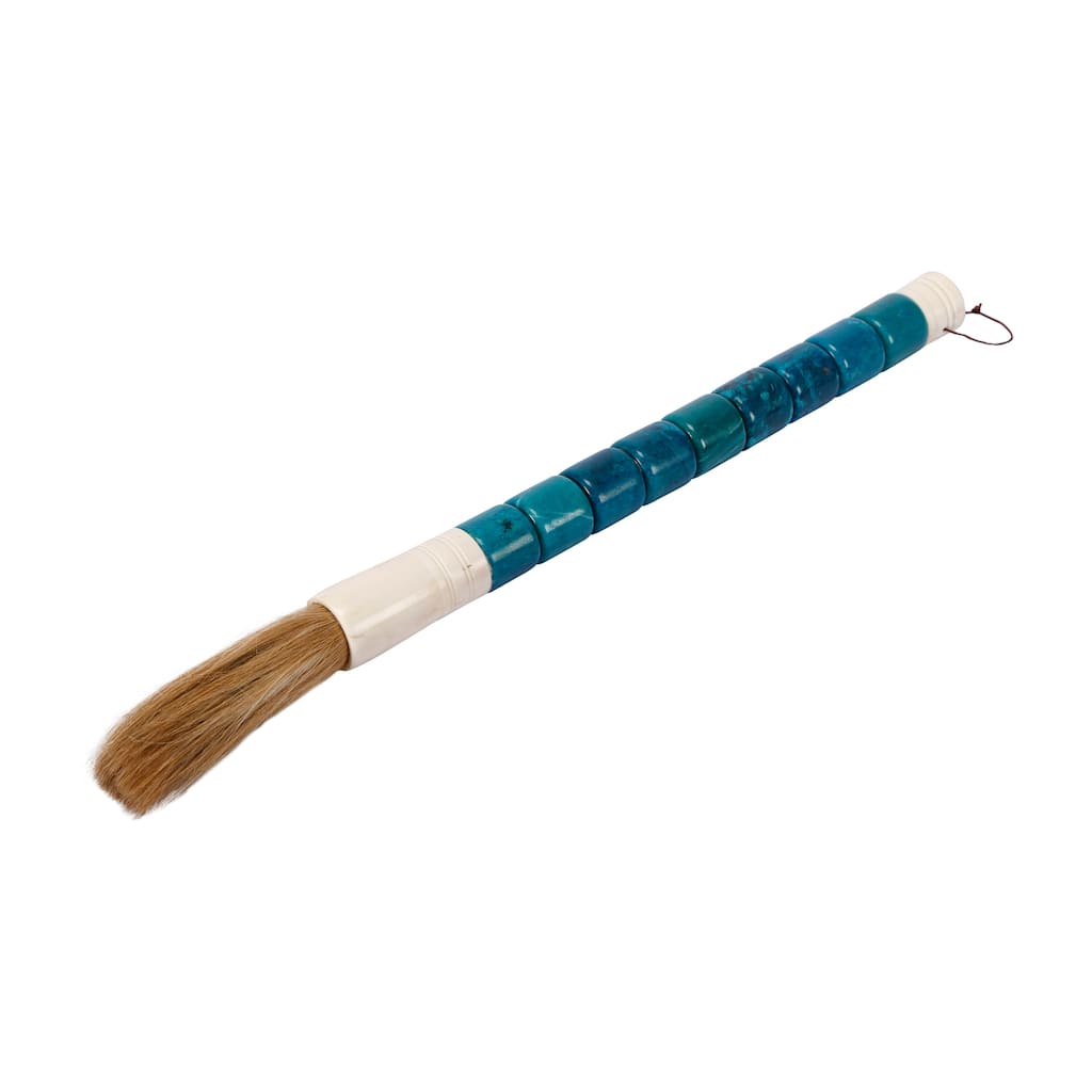Artissance 20" Large Jewelry Blue Jade Calligraphy