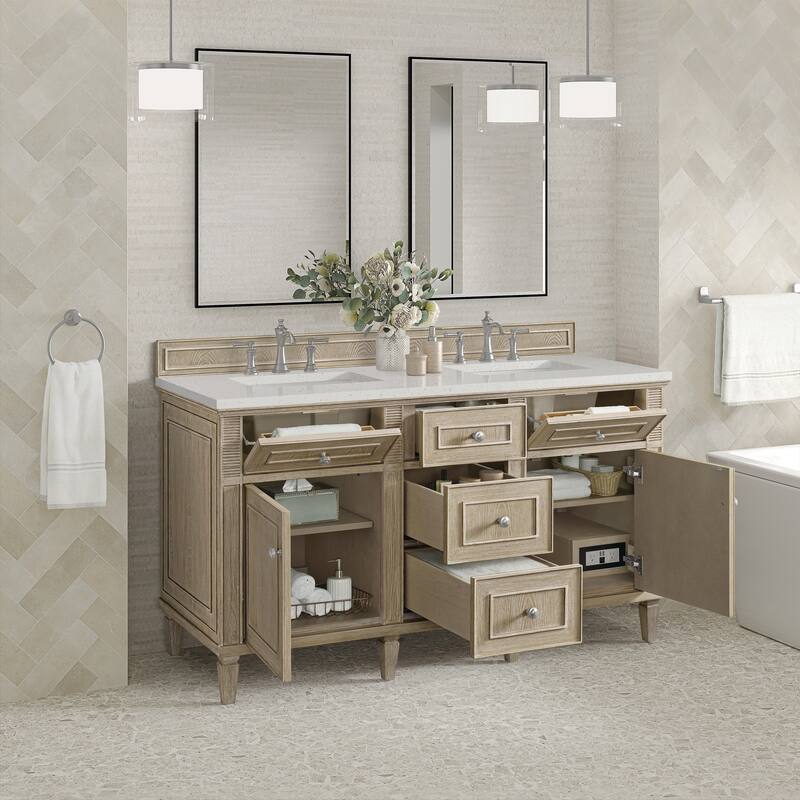 James Martin Vanities 424-V60D-3LDL Lorelai 60" Double Basin Wood
