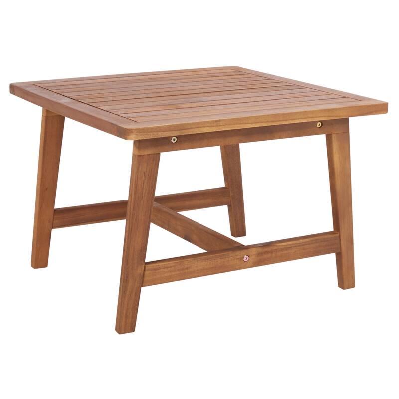 SAFAVIEH Lissy Acacia/ Rope Outdoor Chair & Table Set - 24W x 28D x 31H