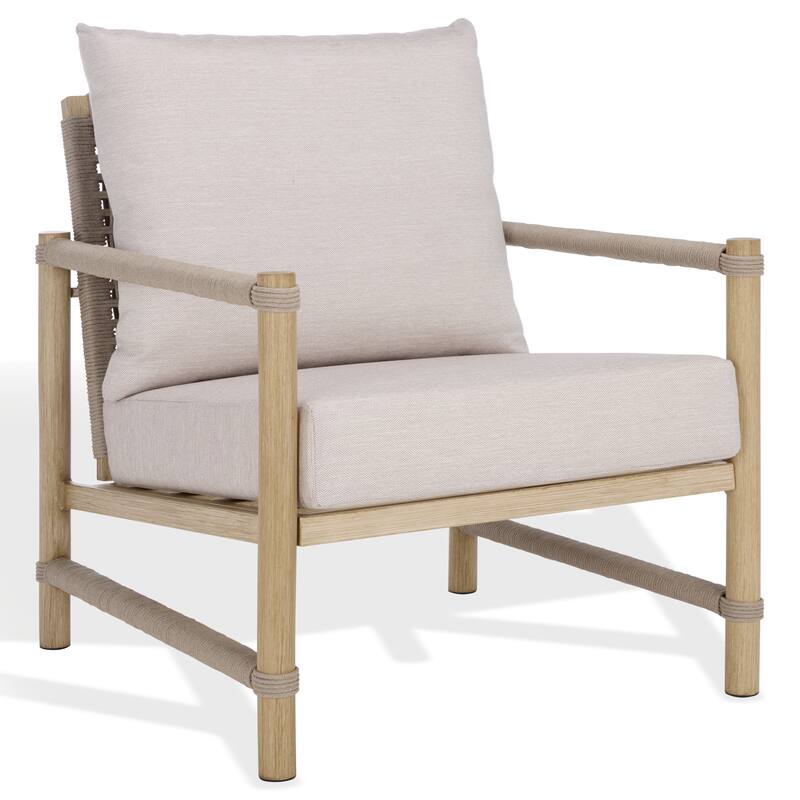 SAFAVIEH COUTURE Dorianna Aluminum Patio Chair - 30"W x 34"D x 34"H