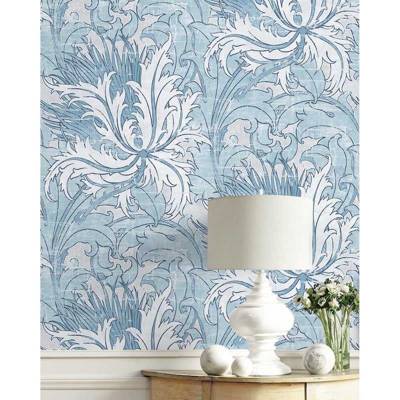 NextWall Floral Folly Peel and Stick Wallpaper