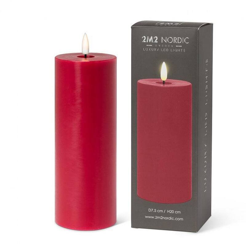 Led Red Pillar Flameless Candle Bed Bath & Beyond 40025901