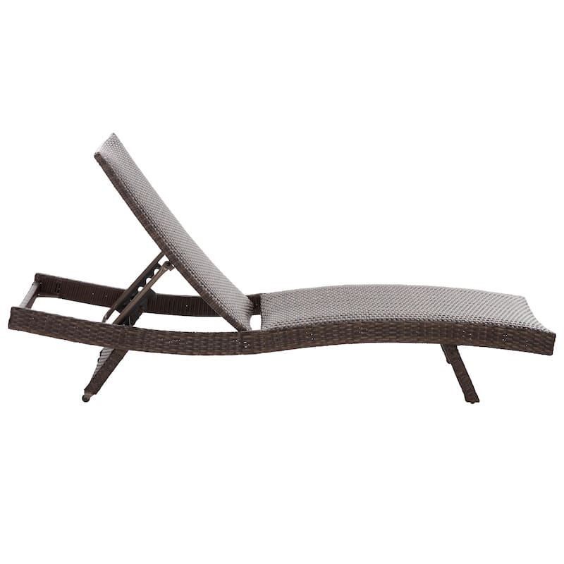 SAFAVIEH Outdoor Living Alex Quick Dry Foam Lounger - 78"W x 26"D x 15"H