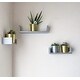 Danya B. Laminated Silver Grey Floating 'U' Shelves (Set of 3)