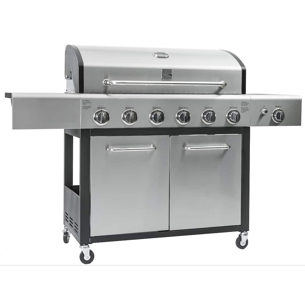 Kenmore 6-Burner Propane Gas Grill with Side Burner