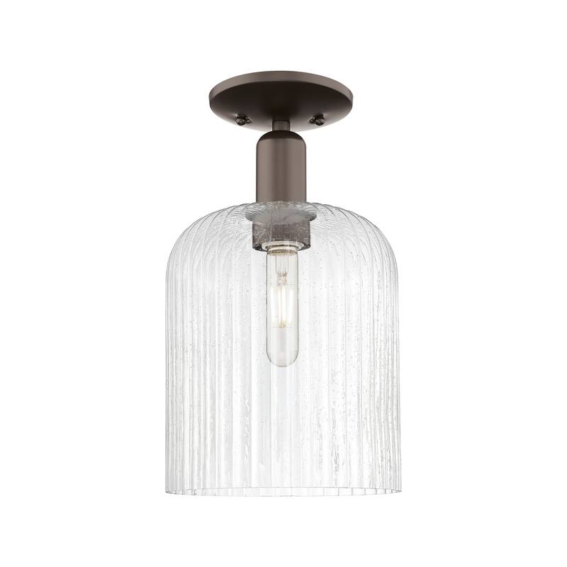 Innovations Lighting Endless Possibilities Arcadia - Bridal Veil - 1 Light 8" Semi-Flush Mount