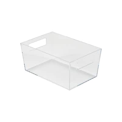 Simplify Small Storage Bin in Clear - 9" x 6" x 4"