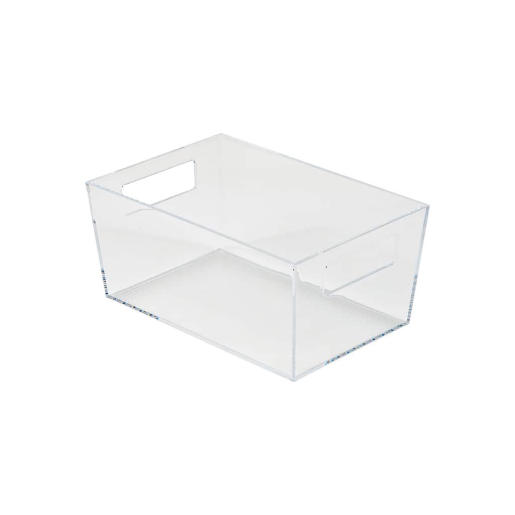 Simplify Small Storage Bin in Clear - 9" x 6" x 4"