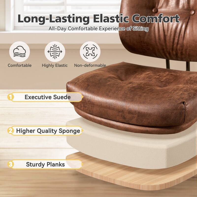 HOOOWOOO Modern Office Chair Adjustable Swivel Task Chair