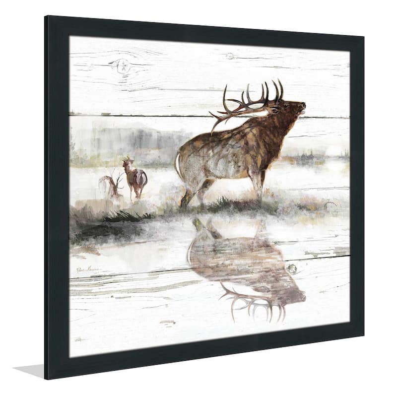 "Rustic Misty Elk" by Ruane Manning Print on Acrylic