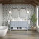 preview thumbnail 21 of 57, Breckenridge 60" Double Vanity, Serenity Blue - 60D
